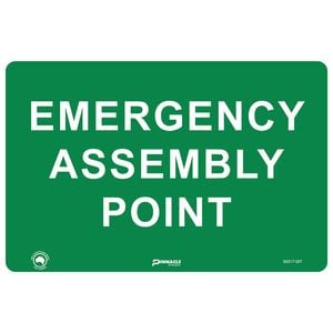 Pinnacle 300 x 200mm Metal Emergency Assembly Point Sign