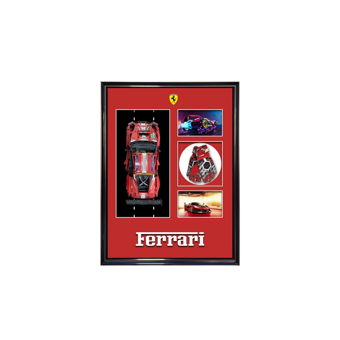 Elegant Collections Ferrari Brick-Built Red Wall Art
