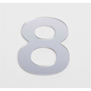 Sandleford Self Adhesive Numeral "8" 25mm Silver