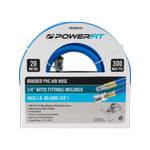 PowerFit 20m Braided Air Hose With Nitto Fittings