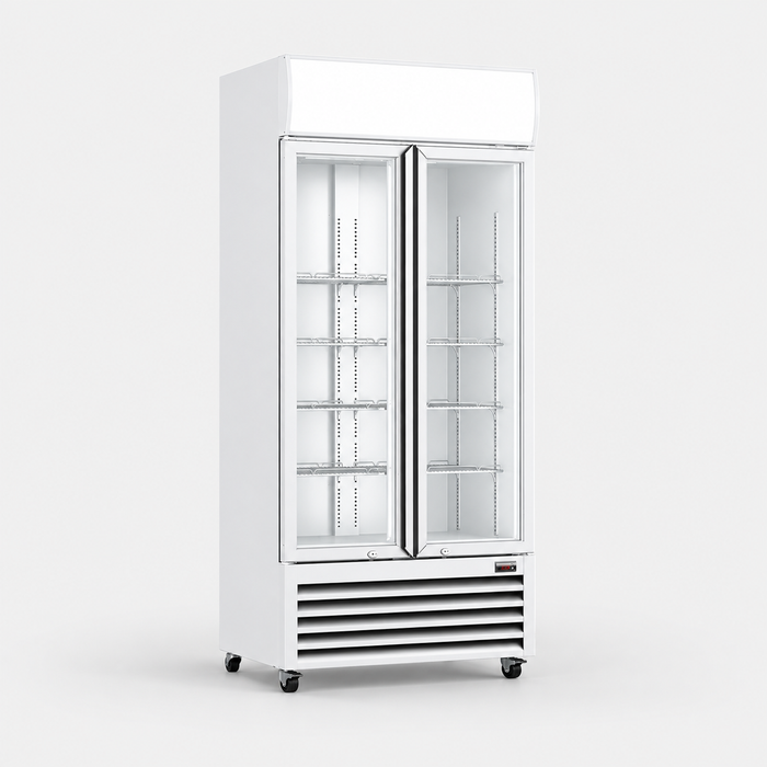 Thermaster Double Glass Door Colourbond Upright Drink Fridge - LG-580P