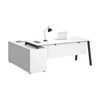Modern Furniture ASPEN 220-240cm Executive Desk Reversible - White & Black