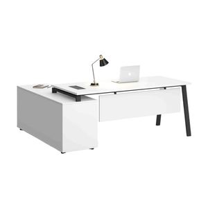 Modern Furniture ASPEN 220-240cm Executive Desk Reversible - White & Black