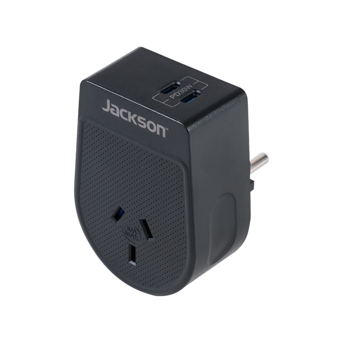 Jackson Move PD30W Black Rapid Charge USB-C Outbound Travel Adaptor - USA, Canada And More 