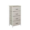 Levede 4 Chest of Drawers Storage Cabinet Beige