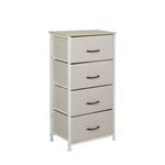 Levede 4 Chest of Drawers Storage Cabinet Beige