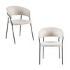 Supreme 2pc Set Dining Chair Beige