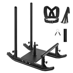 VEVOR Weight Sled Black Steel for Outside Athletic Exercise Speed Improvement with Handle