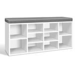 10 Cubes Storage Shoe Rack White Artiss