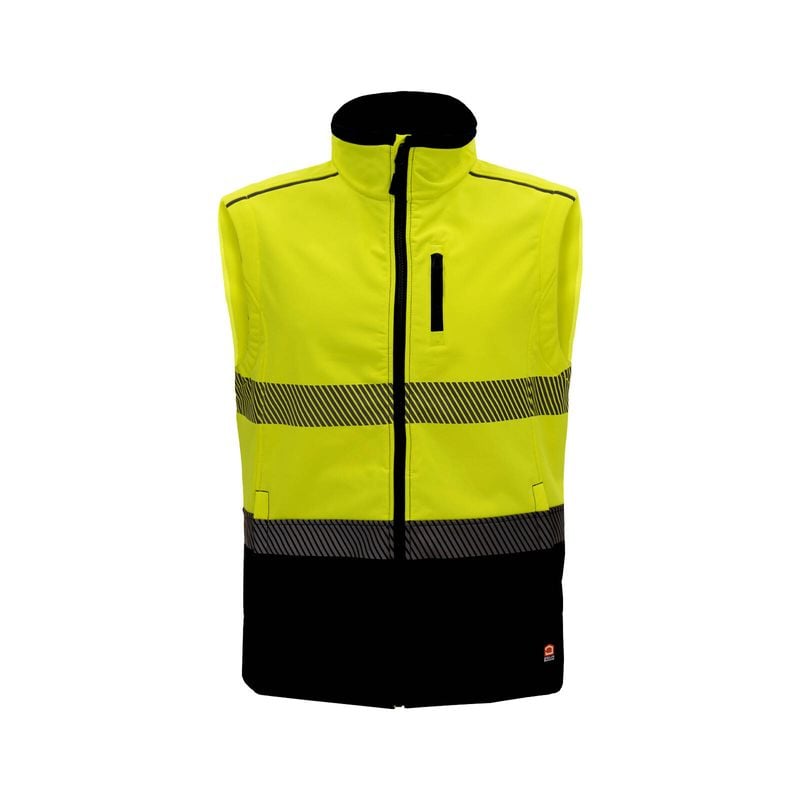 Yellow Hi Vis Soft Shell Vest - X-Large