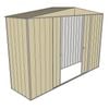 Build-a-Shed 3.0 x 0.8 x 2.3m Double Sliding Door Shed - Cream