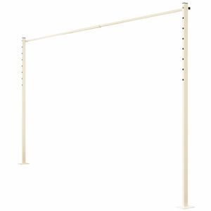 Austral 3.3m Classic Cream Fold Down Clothesline Accessory Plated Ground Mount Kit