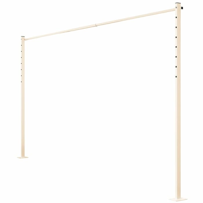 Austral 3.3m Classic Cream Fold Down Clothesline Accessory Plated Ground Mount Kit