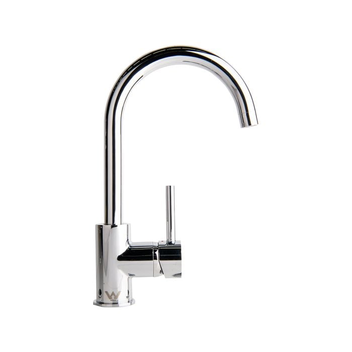 Quoss Chrome Reno Transformer Gooseneck Basin Mixer