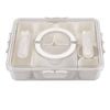 Pizzazz Rectangle 7 Compartment Grazing Box with Carry Handle