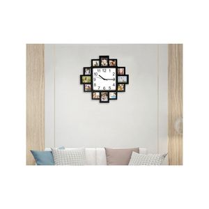 Photo Frame Clock Picture Collage Display Wall Clock