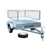 Trailers 2000 7 x 5 Galvanised Trailer With Cage And Spare Bundle