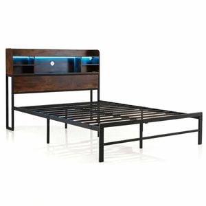 Costway Double Size Bed Frame Metal Platform Bed Base