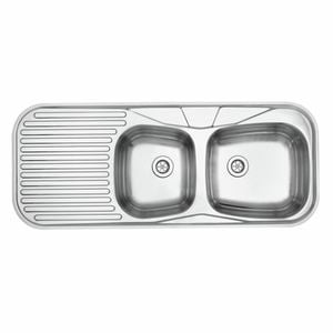Radiant 1200mm Stainless Steel Right Hand Bowl 1 Tap Hole Sink
