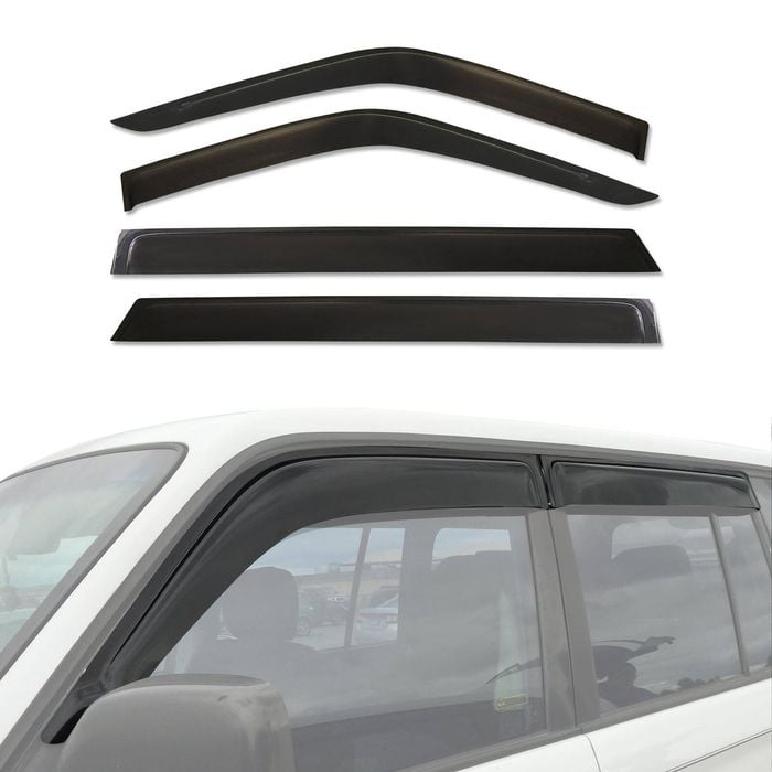 AUSGO Weather Shields For Toyota Land Cruiser Prado 90 95 Series 1996-2002 Weathershields Window Visors Wind Deflectors