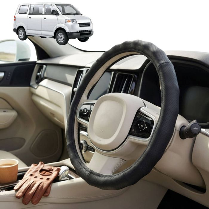 Australian Goose Steering Wheel Cover for Suzuki APV 2005 - 2019 Circle Black