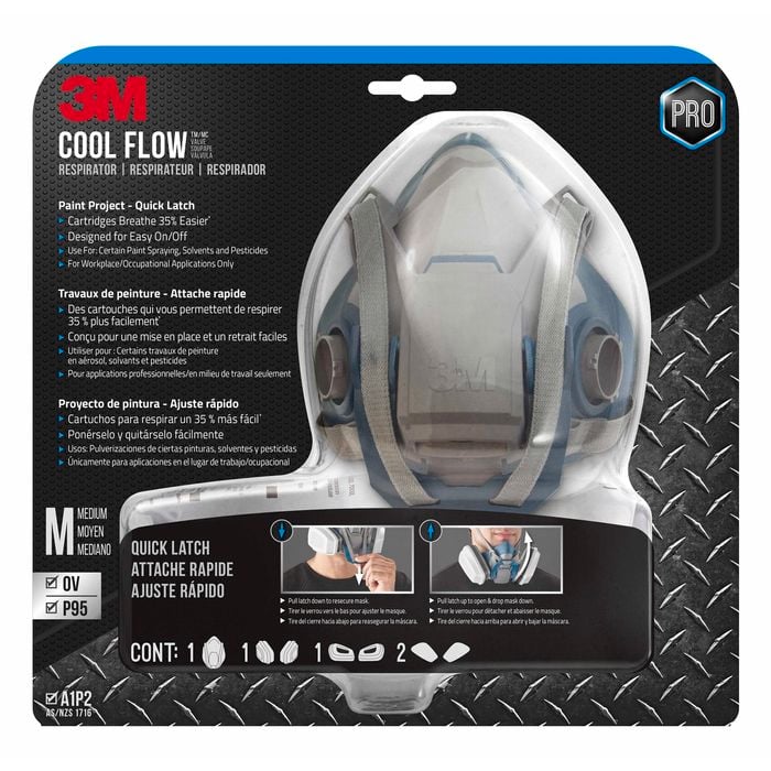 3M™ Pro Paint Project Respirator With Quick Latch
