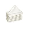 Hoydu Set of 8 Poly Cotton Napkins Bright White 40 x 40 cm