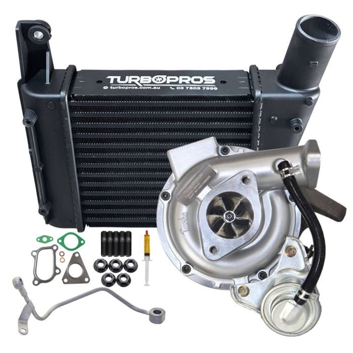 Upgrade Billet Turbo Charger With 63mm Intercooler And Genuine Oil Feed Pipe For Nissan Navara D22 Yd25 2.5l