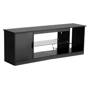 P&P LED TV Stand 65 Inch Entertainment Unit with Storage and Lighting