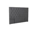 Rakel Fabric Headboard Grey - Double