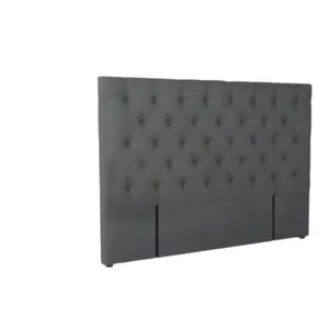 Rakel Fabric Headboard Grey - Double
