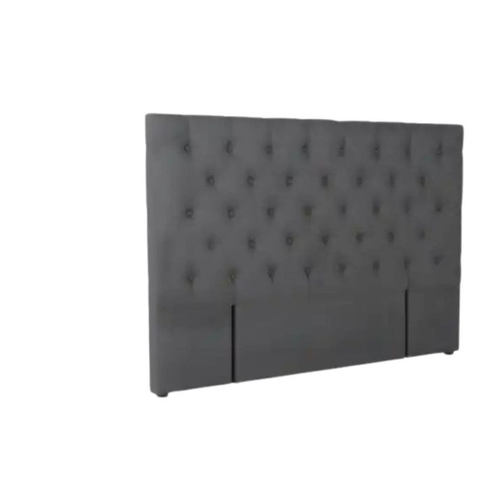 Rakel Fabric Headboard Grey - Double