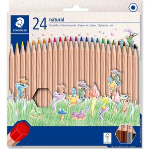 Staedtler Assorted Colour Noris Natural Pencils - Pack of 24