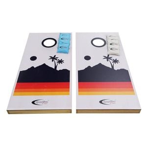 Sportivo Wooden Cornhole Boards Wood Veneering, 2 Boards, 8 Game Bags