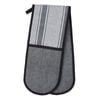 Davis & Waddell Ellis Cotton Double Oven Glove Black & White Stripe 18x90cm