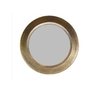 Ssh Collection Zandra 90cm Wide Round Wall Mirror - Antique Brass