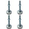 Richmond 50mm x M8 Steel Fixed Levelling Feet - 4 Pack