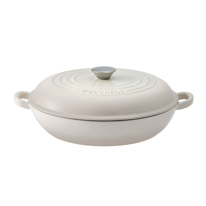 Baccarat Le Connoisseur Cast Iron French Saute Pan 31cm - Cream