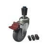 Easyroll 100mm 120kg Grey Rubber Castor Xpan Kit