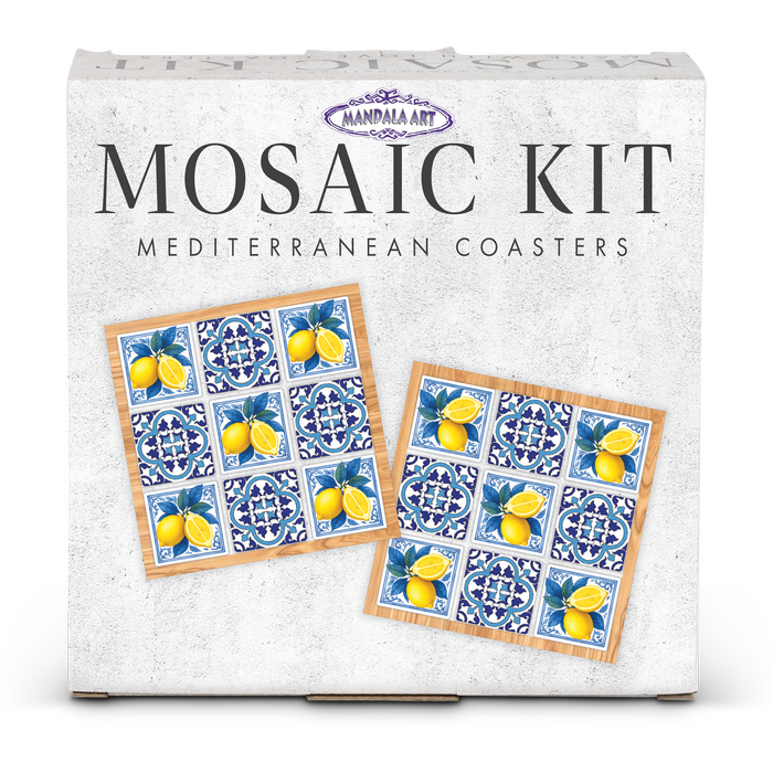 Mandala Art Mediterranean Coaster Mosaic Craft Kit