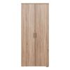 European Cabinetry Natural Oak Slim Scandi Brass Stockholm Storage Cupboard