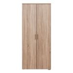 European Cabinetry Natural Oak Slim Scandi Brass Stockholm Storage Cupboard