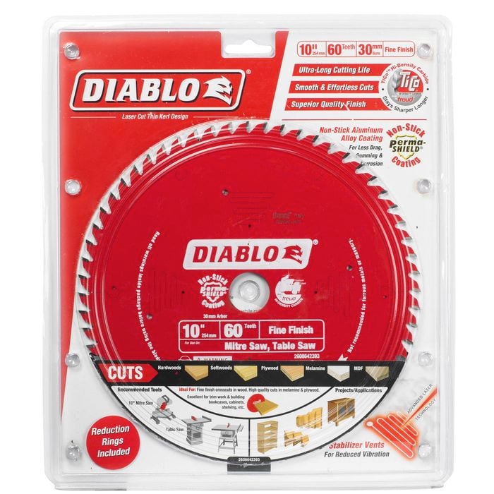 Diablo 254mm 60T Fine Finish Mitre Saw Blade