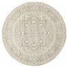 The Rug Connection Sense 261 Silver 200x200cm - Medium Round Transitional Pet Friendly Indoor Rug
