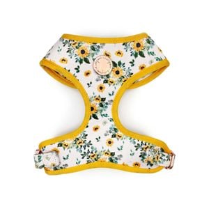 Holly & Co  Sunflower Child Large Yellow Stylish Velvet Dog Harness