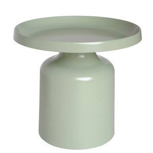 SK Designer Living | Pillar Round Metal Side Table - Light Green