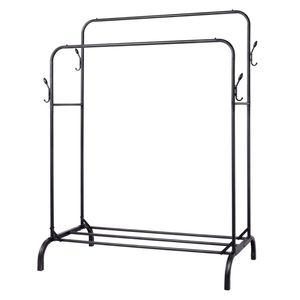 Levede Clothes Rack Heavy Duty Garment Rack Carbon Steel 95kg Black
