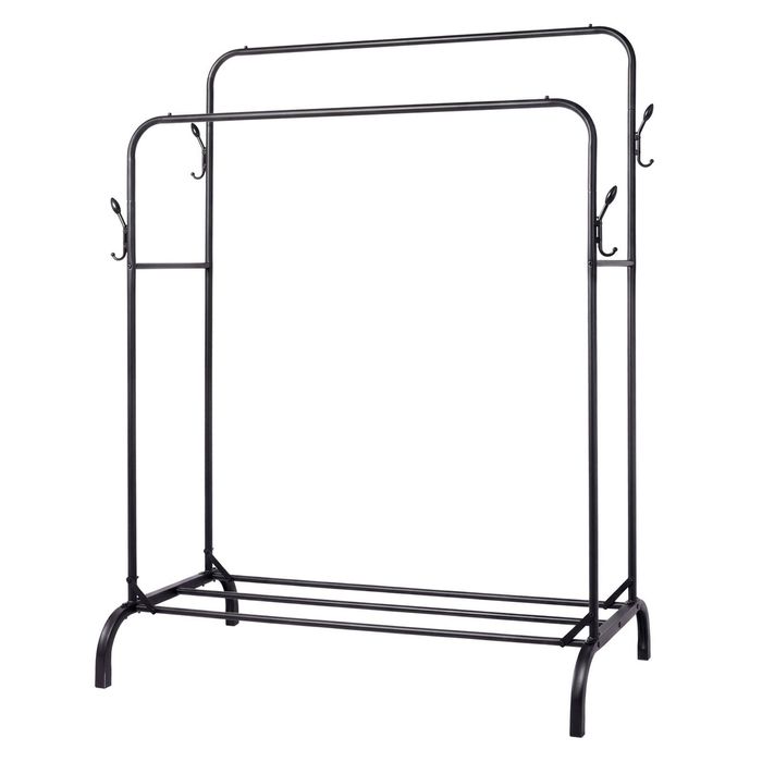 Levede Clothes Rack Heavy Duty Garment Rack Carbon Steel 95kg Black