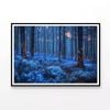 Forest in the Night  Print 100% Australian Made 120x90cm  (Poster)