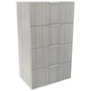 Lugna 1024 x 600 x 380mm Mist Ready To Assemble 4 Drawer Unit